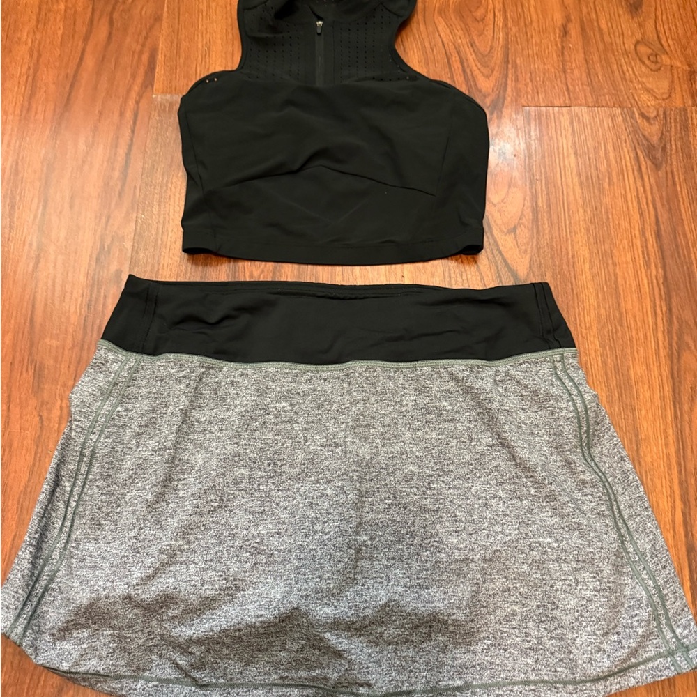 Stylish Black and Gray Women's Skirt